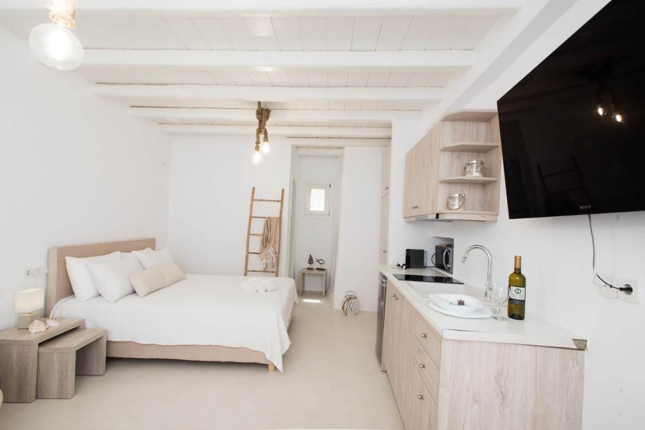 Houlakia  Gorgeous Studio In Cycladic Architecture Overlooking The Aegean 아파트 외부 사진